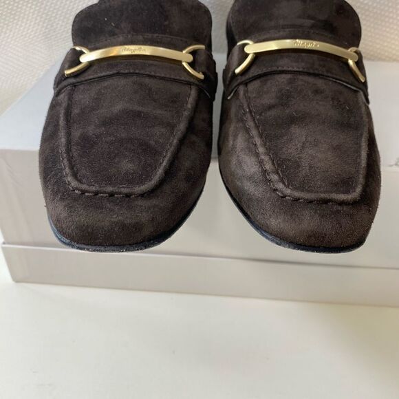 Bruno Magli brown suede loafers made in Italy size 37 or 7 - Picture 3 of 12